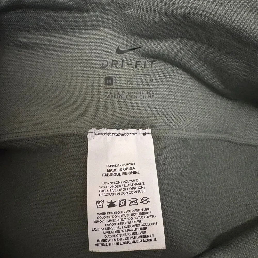 Nike Epic LX Tights Rebel Olive‎ Green Athletic Leggings Running Size Medium